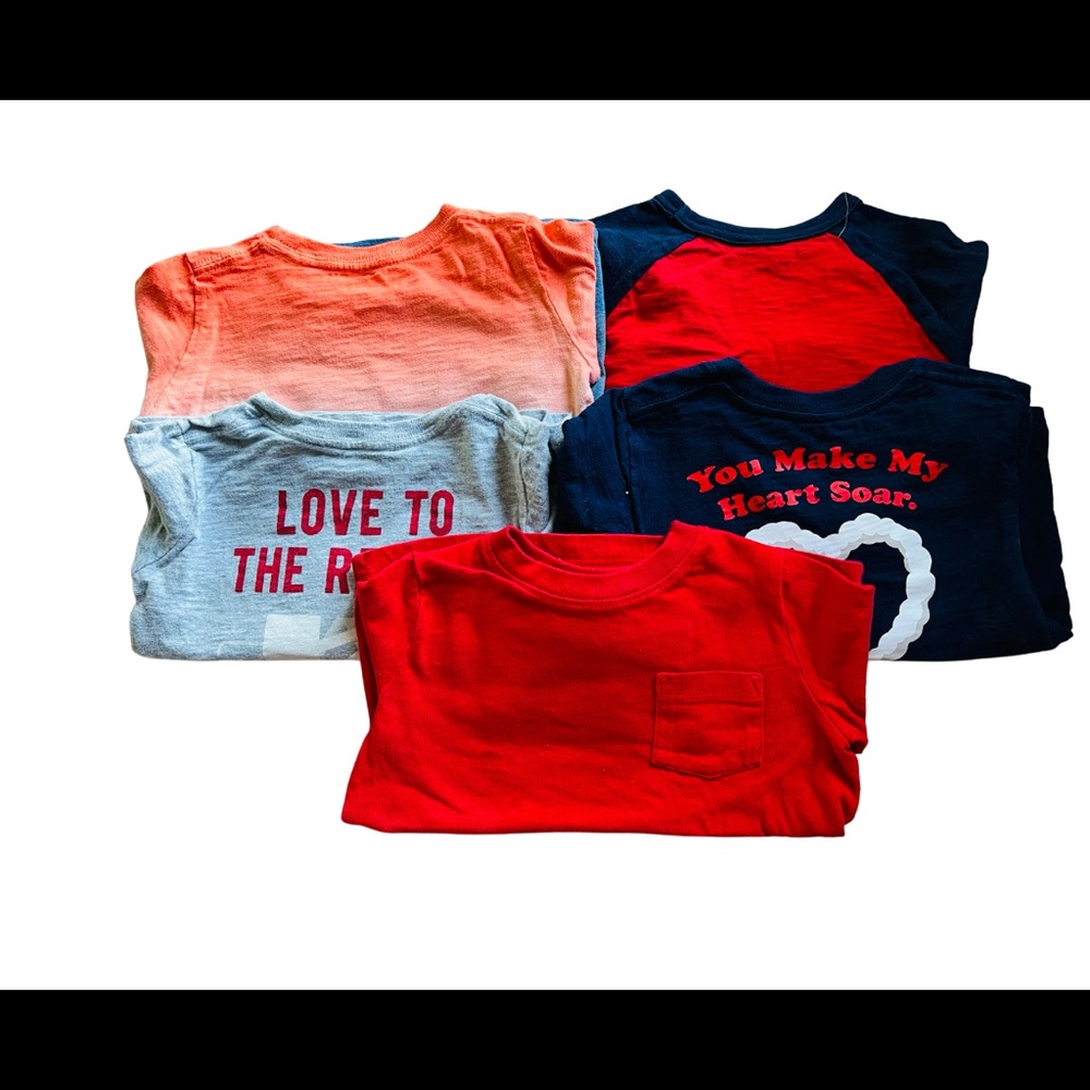 Bundle of 5 GAP long sleeve t shirts for 2 years old - Picture 2 of 4